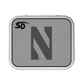 Seadek Collegiate Cooler Pad - YETI Roadie 24 - Storm Gray / Black, Northwestern University - 58774-80066