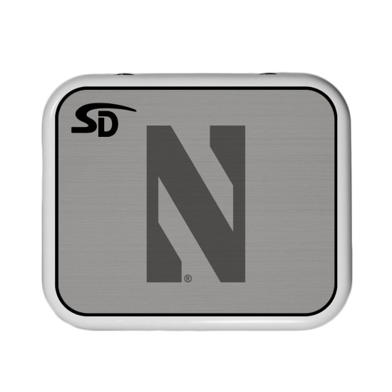 Seadek Collegiate Cooler Pad - YETI Roadie 24 - Storm Gray / Black, Northwestern University - 58774-80066