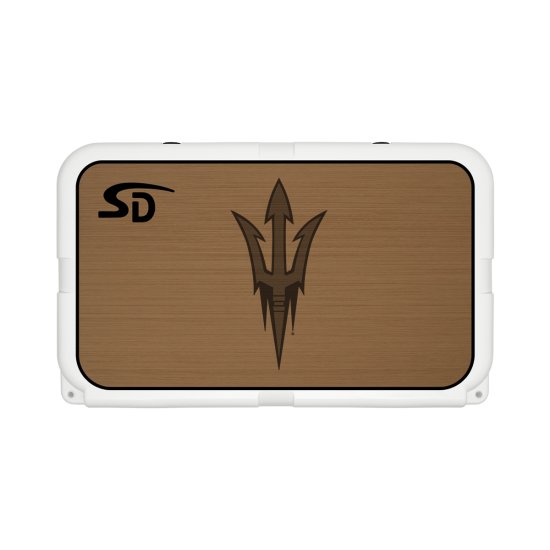 Seadek Collegiate Cooler Pad - YETI Tundra 45 - Mocha / Black, Arizona State University - 58816-80093