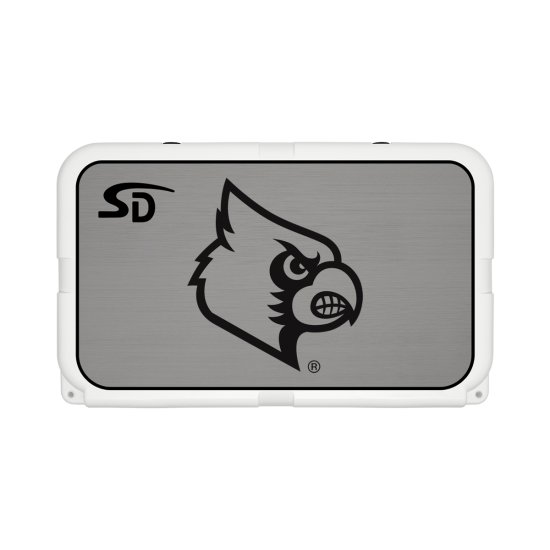 Seadek Collegiate Cooler Pad - YETI Tundra 45 - Storm Gray / Black, University of Louisville - 58822-80066