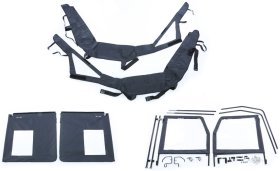 SEIZMIK DOORS RANGER MID SIZE '09-14 W/ROUND ROLL CAGE TUBES Frame Door Kit - 52-06005