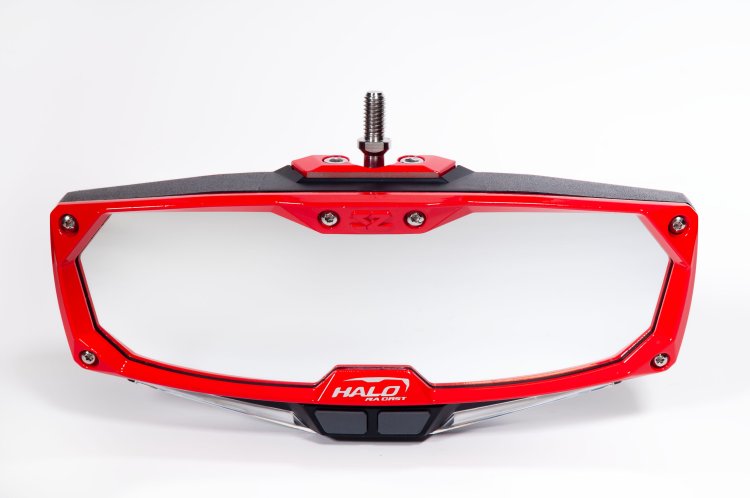 SEIZMIK BEZEL HALO BILLET/LED/CAST RED Bezel Halo Mirror - 56-18100