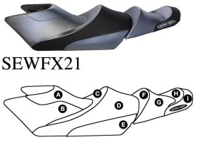 Hydro Turf Seat Cover For Yamaha Fx Cruiser Ho + Fx Cruiser Sho (12-13)