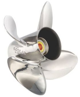 Solas HR Titan Propeller Stainless Steel Mercury/MerCruiser V6/IO/Honda (135-250HP) 19 Pitch 4 Blade - 1553-141-19