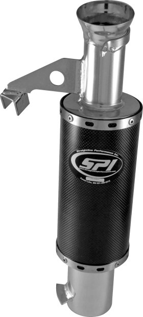 STRAIGHTLINE Lightweight Silencer/Muffler STRAIGHTLINE CARBON STNLS MUFF ARCTIC 800 '12-19 S/M - 131-165