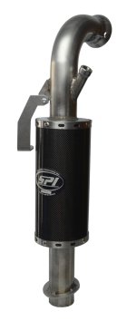 STRAIGHTLINE Lightweight Silencer/Muffler LIGHTWEIGHT SILENCER 850 CARBON FIBER STAINLESS - 134-176