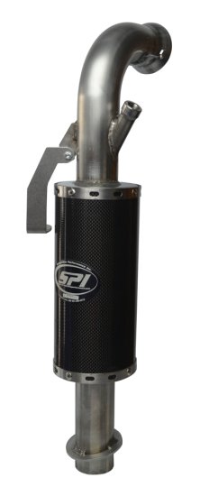 STRAIGHTLINE Lightweight Silencer/Muffler LIGHTWEIGHT SILENCER 850 CARBON FIBER STAINLESS - 134-176
