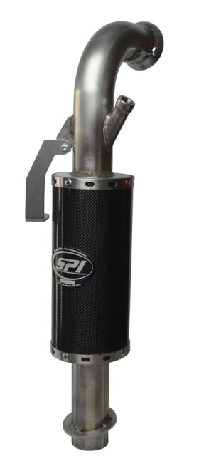 STRAIGHTLINE Lightweight Silencer/Muffler LIGHTWEIGHT SILENCER 850 CARBON FIBER STAINLESS - 134-176