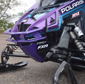STRAIGHTLINE Front Bumper Skid Plate SKID PLATE PURPLE POL - 182-119-PURPLE