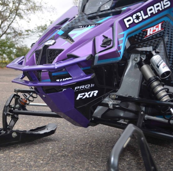STRAIGHTLINE Front Bumper Skid Plate SKID PLATE PURPLE POL - 182-119-PURPLE