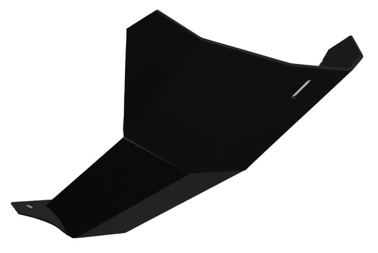 STRAIGHTLINE Front Bumper Skid Plate SKID PLATE BLACK POL - 182-119