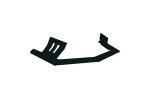 STRAIGHTLINE Bumper Bottom Wing RUGGED BOTTOM WING BLACK POL - 182-120