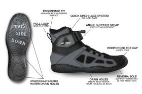 Worx Racing Works H2o Designs Alpha-1 Boots - A1BLK10