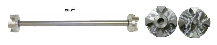 WSM PWC Drive Parts Drive Shaft Sea-Doo 720 HX 1996 - 003-145