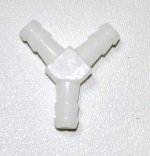 WSM PWC Fuel items Plastic Y Fitting 1/4'' x 1/4'' x 1/4'' - 006-527