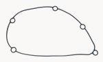 WSM PWC Gaskets & Orings Generator Cover O-Ring Yamaha 1200 / 1300 01-08 - 008-632