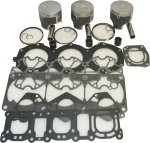 WSM PWC Engine Rebuild Kits Top End Rebuild Kit Yamaha 1200 97-04 .25mm Over Platinum - 010-826-21P