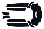 WSM PWCTraction Pads Traction Mat Yamaha 1800 FX / FZR / FZS 08-16 - 012-218BLK