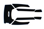 WSM PWCTraction Pads Traction Mat Yamaha 1800 FX HO / SHO 12-18 - 012-223BLK