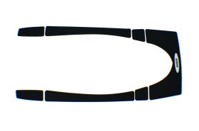 WSM PWCTraction Pads Traction Mat Sea-Doo 1503 RXP 04-05 - 012-322BLK