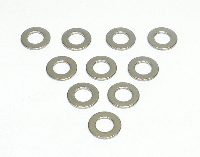 WSM PWC Hardware Washer Flat 8mm Stainless - Pack Of 10 - 014-402