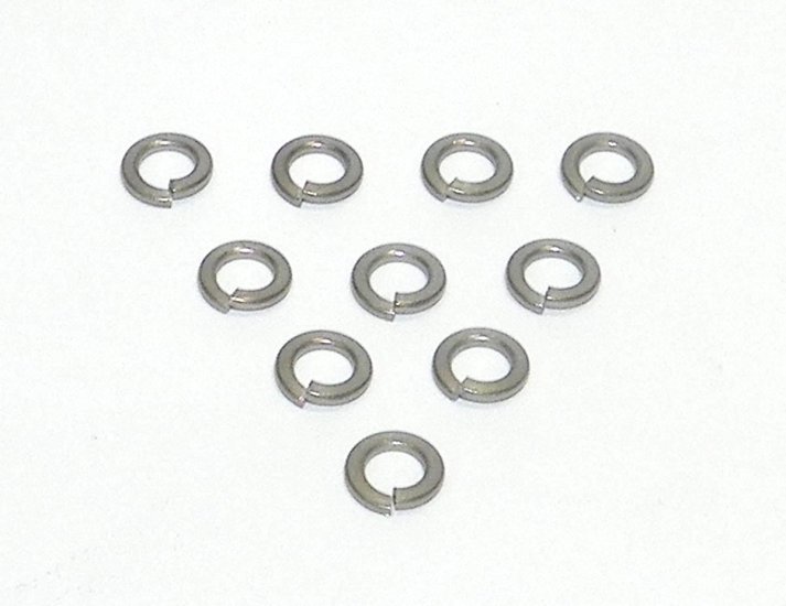 WSM PWC Hardware Washer Lock 5mm Stainless - Pack Of 10 - 014-500