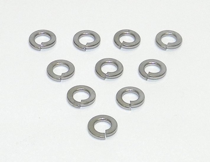WSM PWC Hardware Washer Lock 6mm Stainless - Pack Of 10 - 014-501