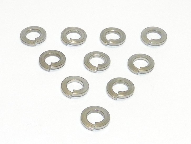 WSM PWC Hardware Washer Lock 8mm Stainless - Pack Of 10 - 014-502