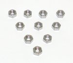 WSM PWC Hardware Nut Hex 5mm Stainless - Pack Of 10 - 014-600