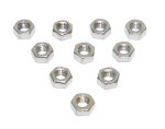 WSM PWC Hardware Nut Hex 6mm Stainless - Pack Of 10 - 014-601