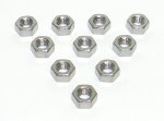 WSM PWC Hardware Nut Hex 8mm Stainless - Pack Of 10 - 014-602