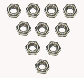 WSM PWC Hardware Nut Nylon Lock 6mm Stainless - Pack Of 10 - 014-701 WSM PWC Hardware Nut Nylon Lock 6mm Stainless - Pack Of 10 - 014-701
