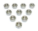 WSM PWC Hardware Nut Nylon Lock 10mm Stainless - Pack Of 10 - 014-703