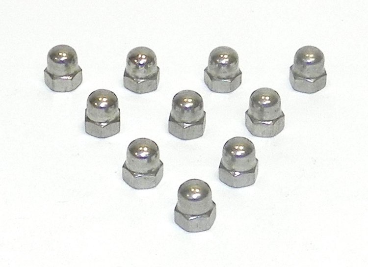 WSM PWC Hardware Nut Acorn 5mm - Pack Of 10 - 014-800