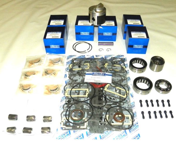 WSM MAR Engine Rebuild Kits Powerhead Rebuild Kit Johnson / Evinrude V6 Cross Flow 77-91 Standard - 100-110-30