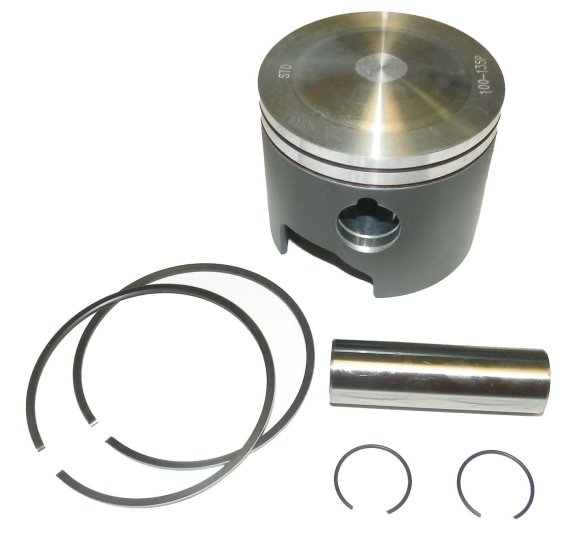 WSM MAR Piston Kits Piston Kit Johnson / Evinrude 120 - 300 Hp 88-04 Looper Port Standard - 100-135PK