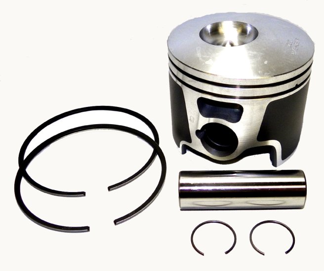 WSM MAR Piston Kits Piston Kit Johnson / Evinrude 200 - 250 Hp 3.3L E-Tec 04-14 Starboard .020 Over - 100-136-05SK