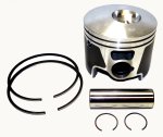 WSM MAR Piston Kits Piston Kit Johnson / Evinrude 200 - 250 Hp 3.3L E-Tec 04-14 Port .030 Over - 100-136-06PK