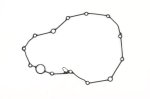WSM Off Road Cometic Gaskets Clutch Cover Gasket Yamaha 450 YFZ 09-25 - 20-552C
