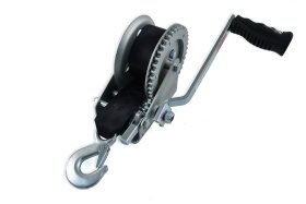 WSM Trailer Parts Trailer Winch 1400LB 15' w/ Stainless Hook - 2000-450