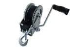WSM Trailer Parts Trailer Winch 2000LB 20' Strap w/ Hook Dual Gear - 2000-455
