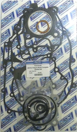 WSM Off Road Gaskets Full Gasket Kit Kawasaki 220 Bayou 88-02 - 25-202