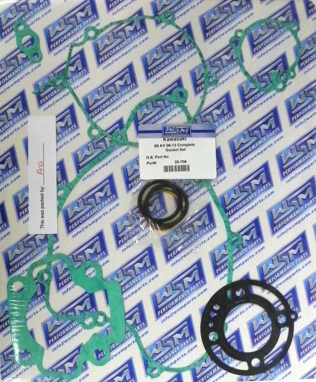 WSM Off Road Gaskets Full Gasket Kit Kawasaki 65 KX 06-23 - 25-706