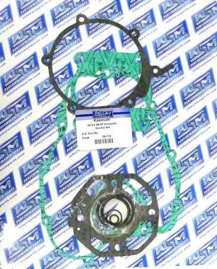 WSM Off Road Gaskets Full Gasket Kit Kawasaki 80 KX 86-87 - 25-710