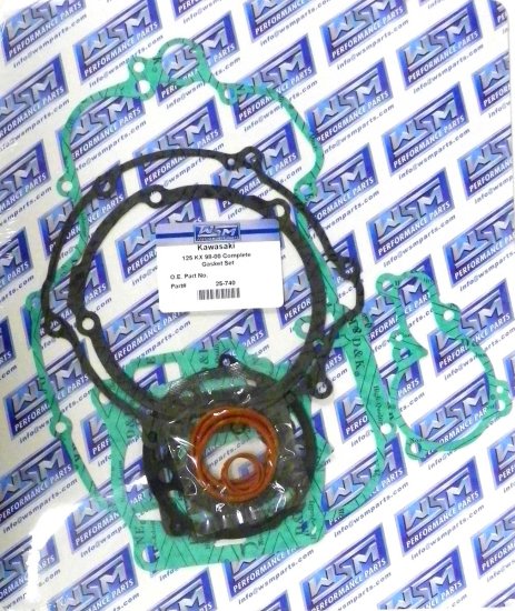 WSM Off Road Gaskets Full Gasket Kit Kawasaki 125 KX 98-00 - 25-740