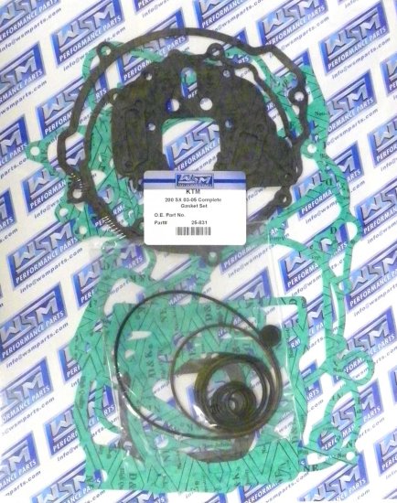 WSM Off Road Gaskets Full Gasket Kit KTM 200 EXC / SX / XC 02-16 - 25-831