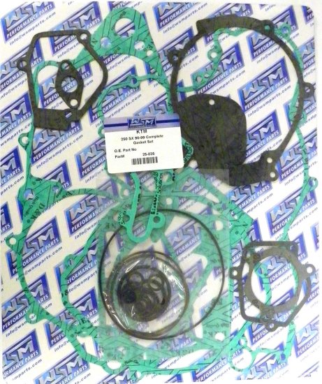 WSM Off Road Gaskets Full Gasket Kit KTM 250 / 300 90-99 - 25-835