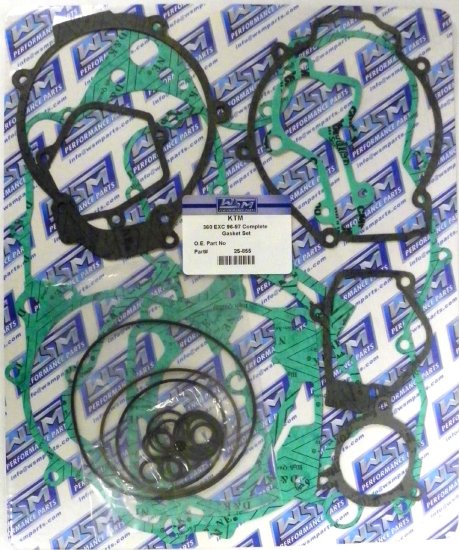 WSM Off Road Gaskets Full Gasket Kit KTM 360 / 380 EGS / EXC / SX 95-02 - 25-855