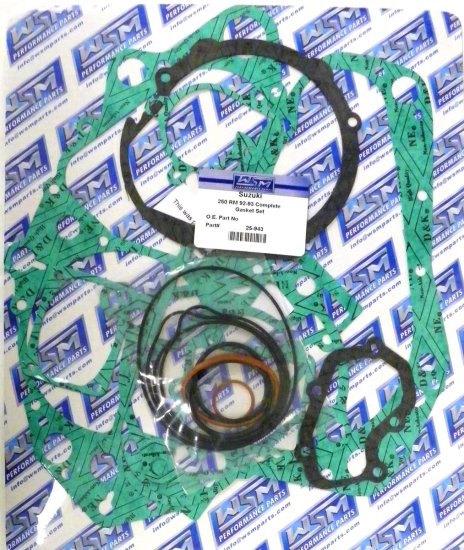 WSM Off Road Gaskets Full Gasket Kit Suzuki 250 RM 92-93 - 25-943