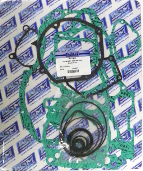 WSM Off Road Gaskets Full Gasket Kit Suzuki 250 RM 01-02 - 25-947